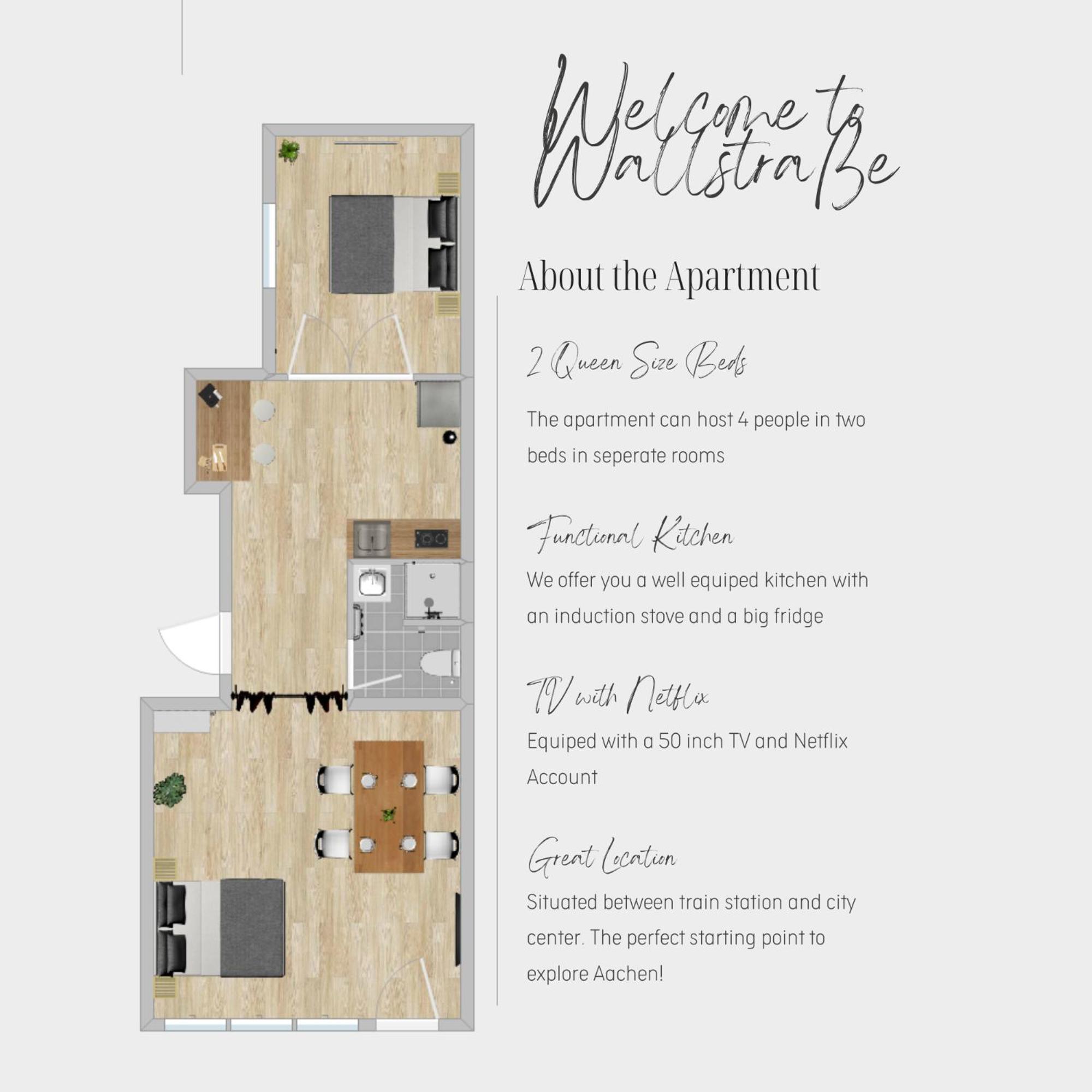 Zentral * Stilvoll * Nahe Hbf * Netflix Apartment Аахен Екстериор снимка